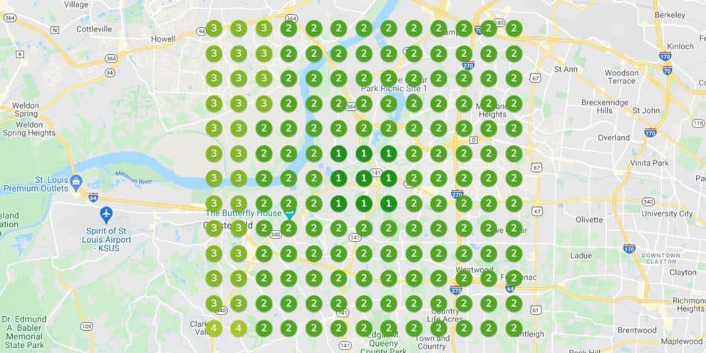 A Chesterfield SEO case study for a client who recently achieved position 1 and 2 rankings in Google Maps.